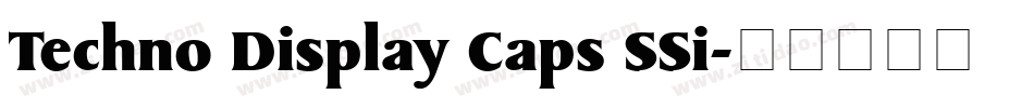 Techno Display Caps SSi字体转换